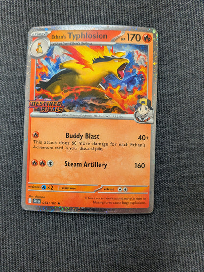 (DRI) Ethan's Typhlosion Stamped Prerelease #034 NM