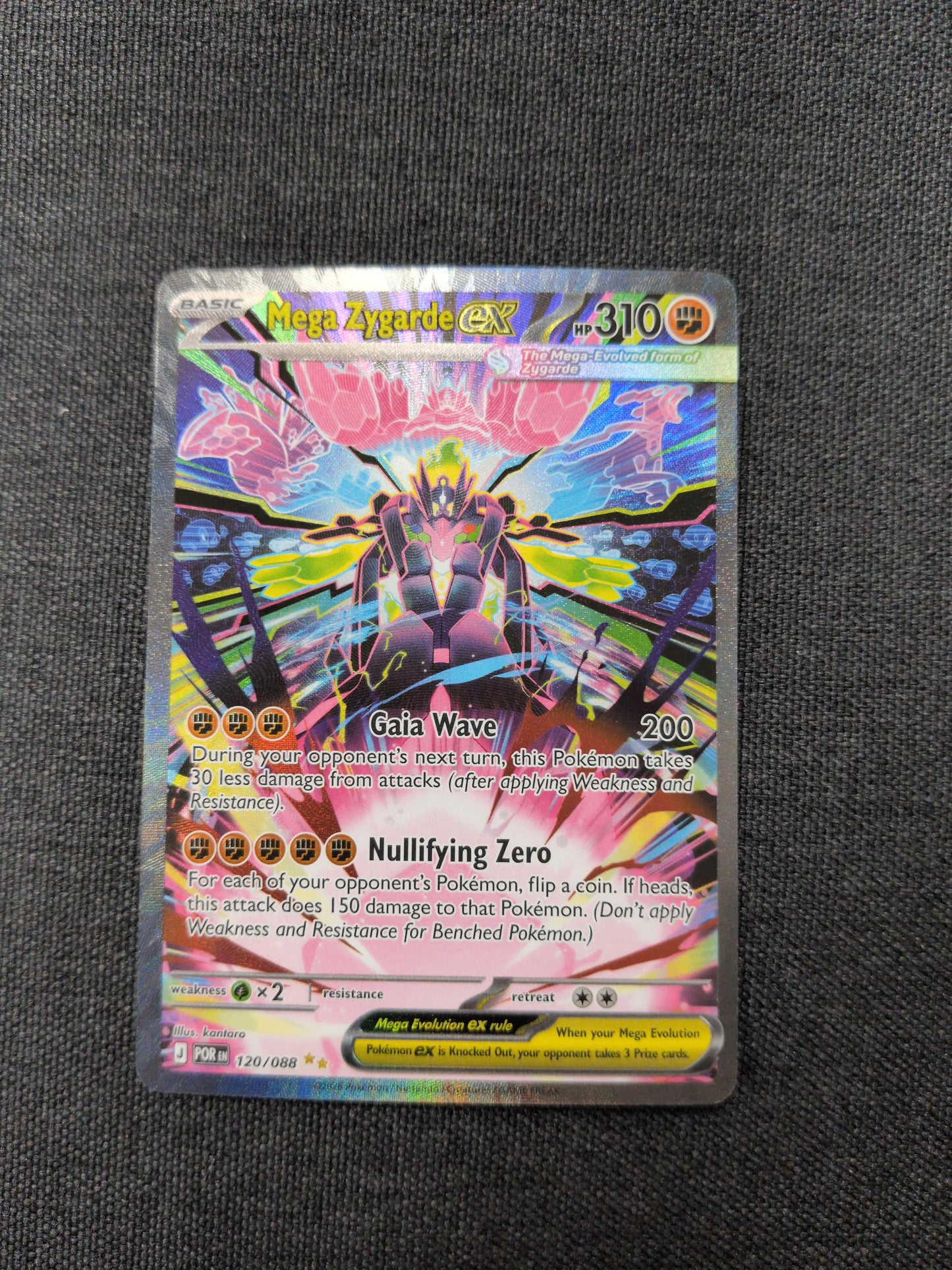 (POR) Mega Zygarde EX SIR #120/088 NM
