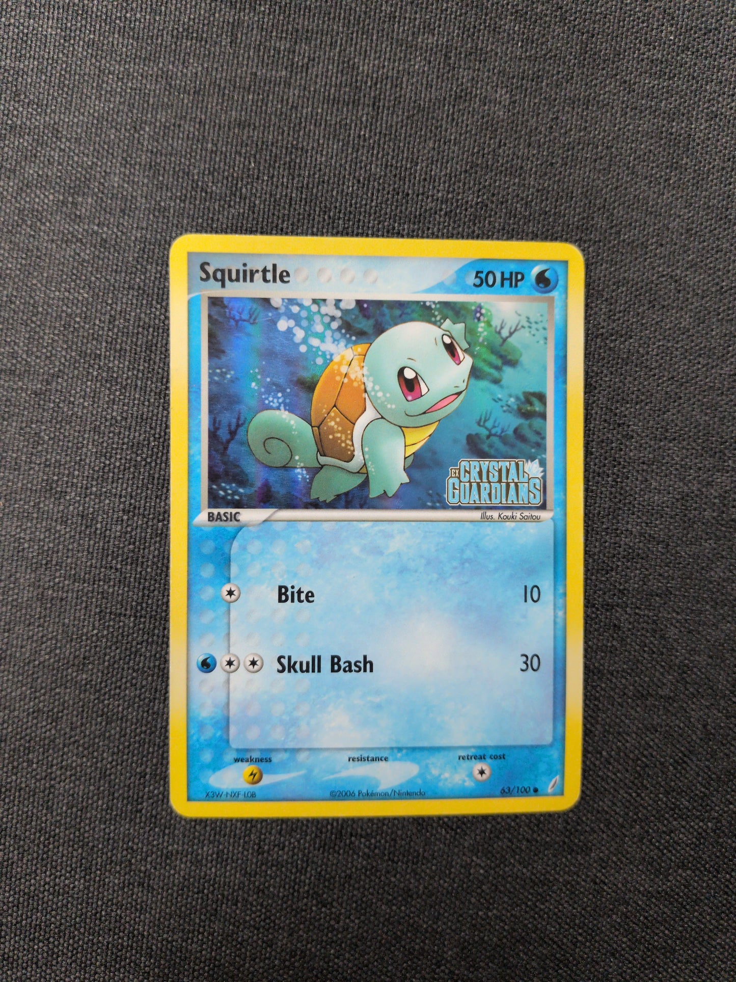 (CG) Squirtle Reverse Holo #63 HP