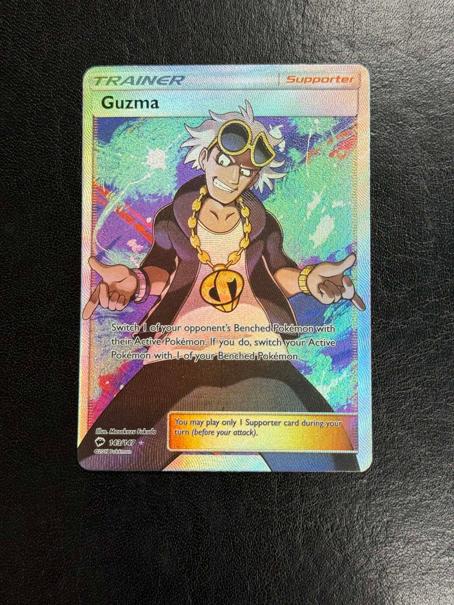 (Burning Shadows) Guzma Full Art Trainer #143 - LP