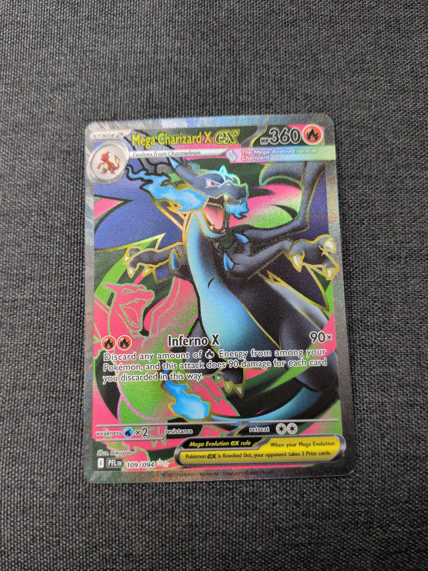 (PFL) Mega Charizard X EX #109 LP