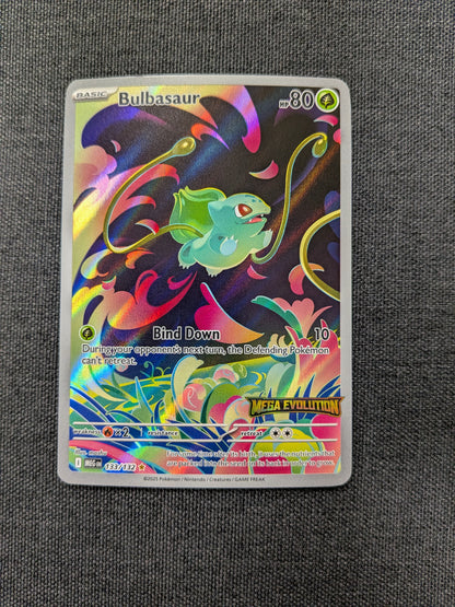 (MEG) Bulbasaur Booster Box Topper Stamped #133/132 LP