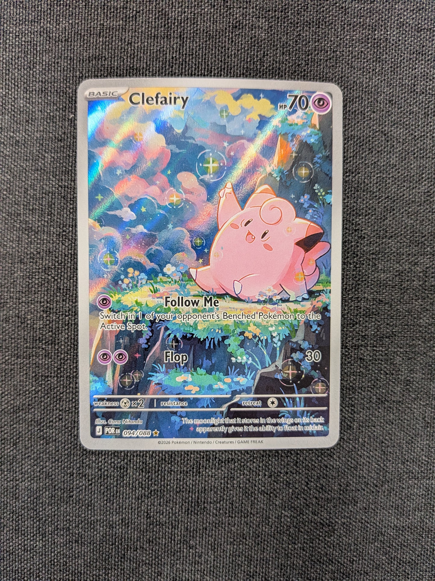 (POR) Clefairy IR #094/088 NM