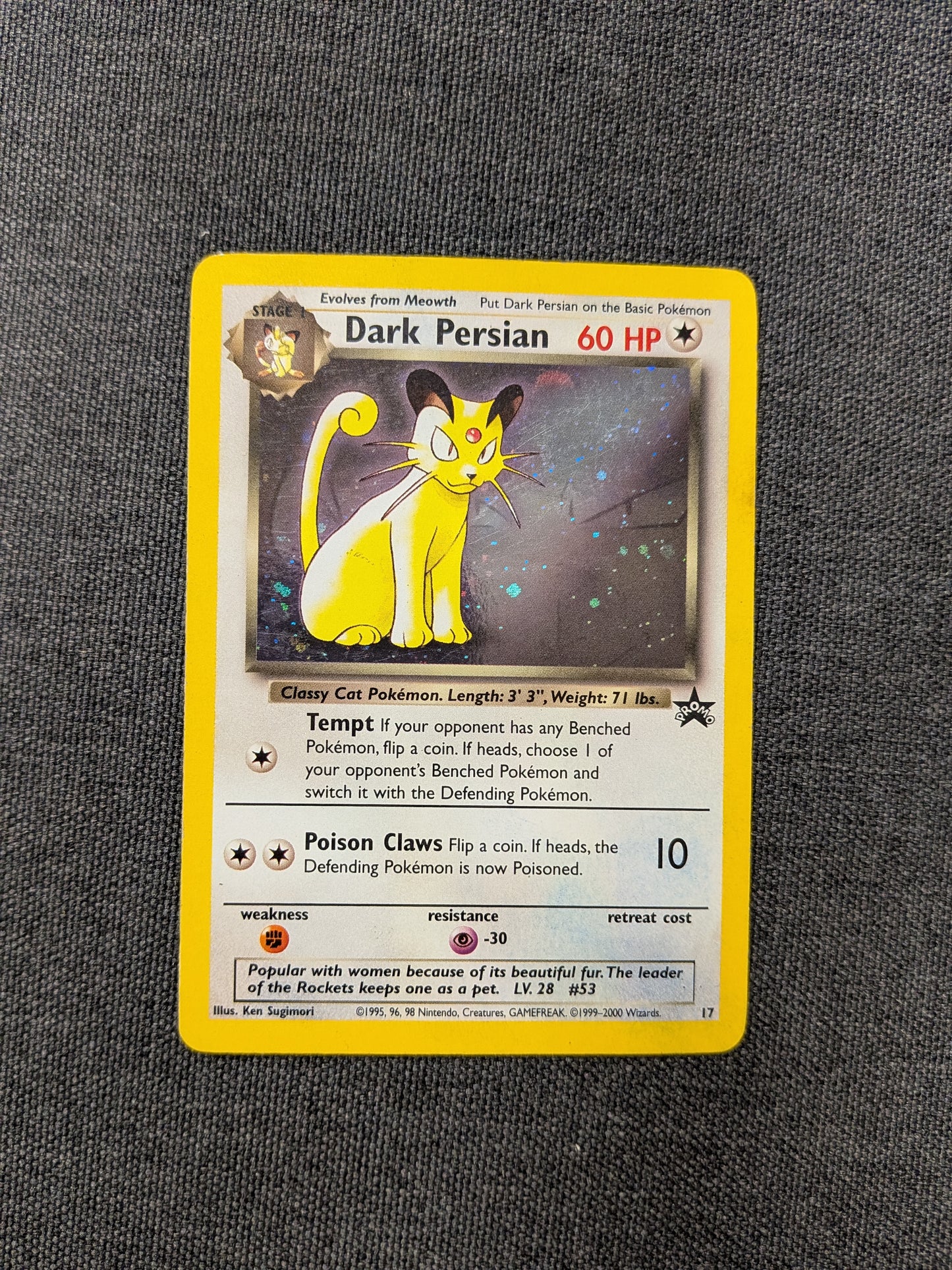 (Promo) Dark Persian WotC Promo Holofoil #017 HP