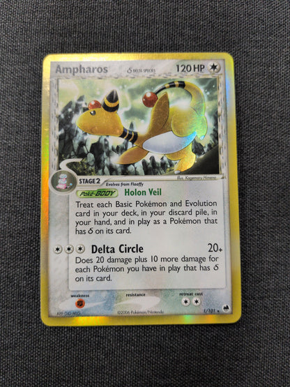 (DF) Ampharos Delta Species Holo #1 LP
