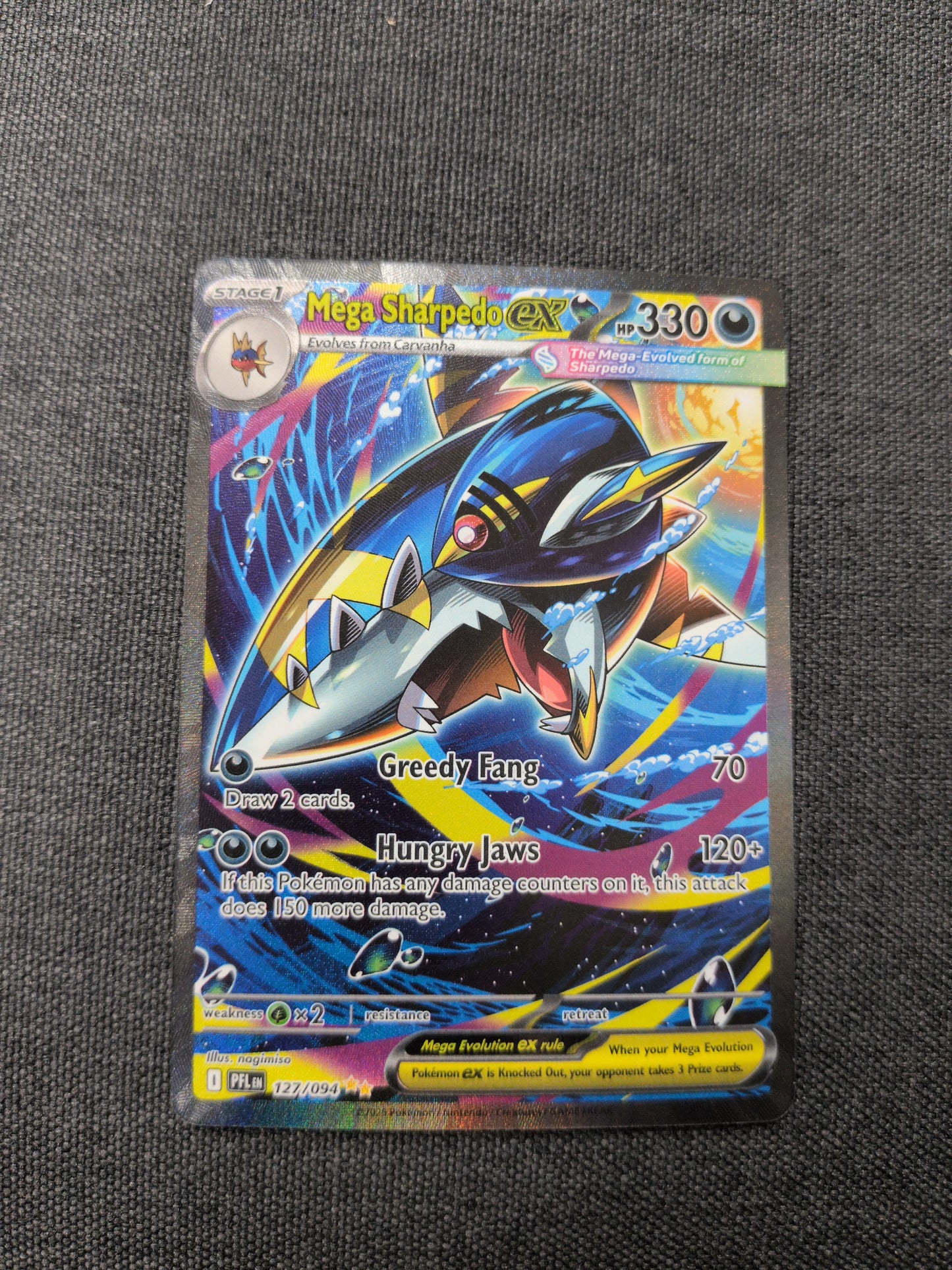 (PFL) Mega Sharpedo EX SIR #127 NM
