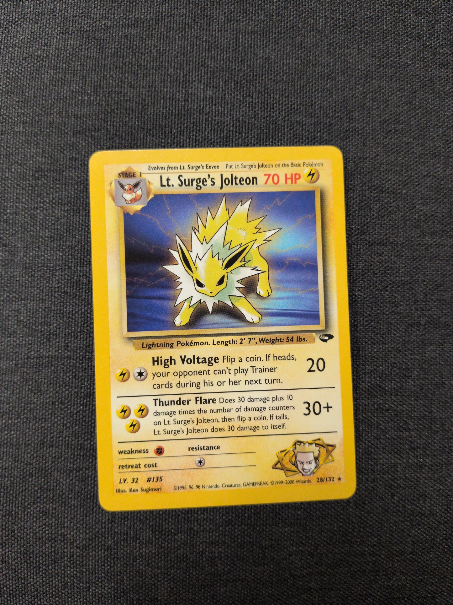 (G2) Lt. Surge's Jolteon #28 LP