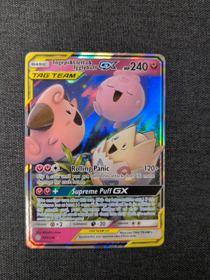 (SM12) Togepi & Cleffa & Igglybuff GX #143 NM