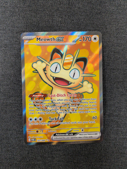 (POR) Meowth EX #107 NM