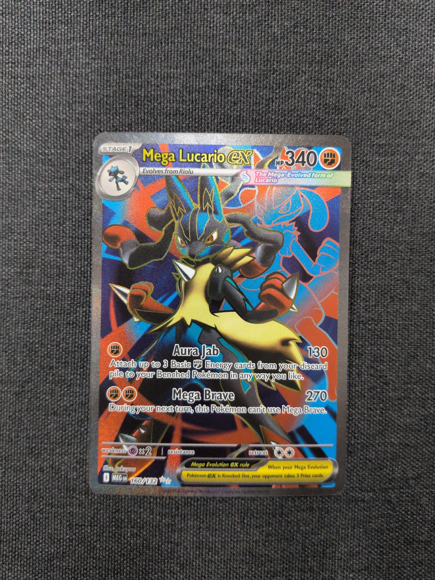 (MEG) Mega Lucario EX #160 NM