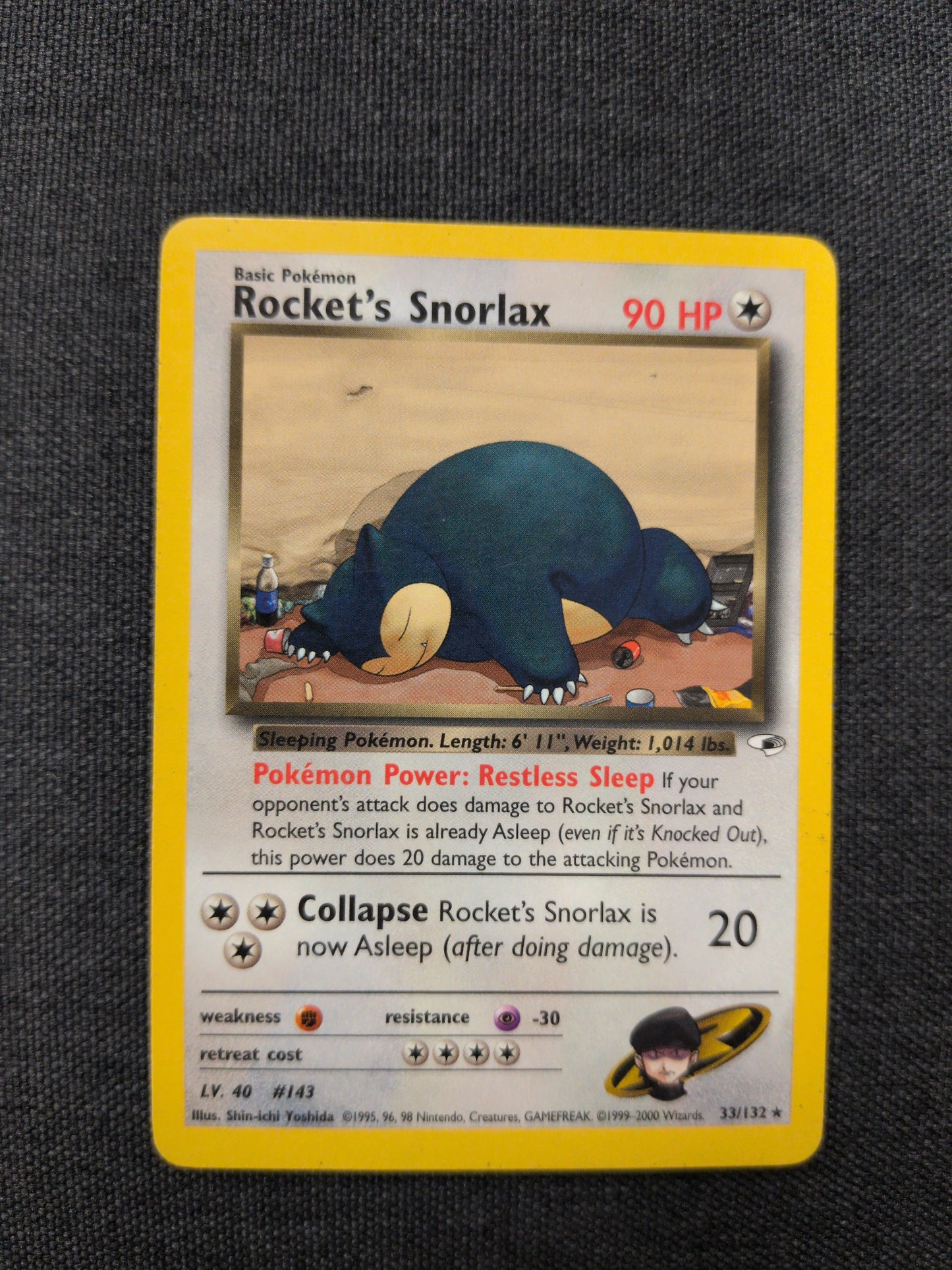 (G1) Rocket's Snorlax #33 MP