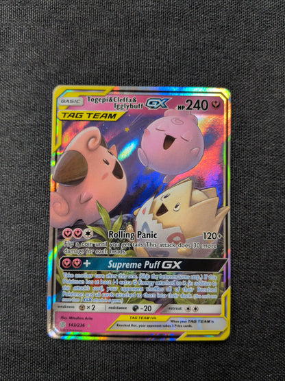 (SM12) Togepi & Cleffa & Igglybuff GX #143 MP