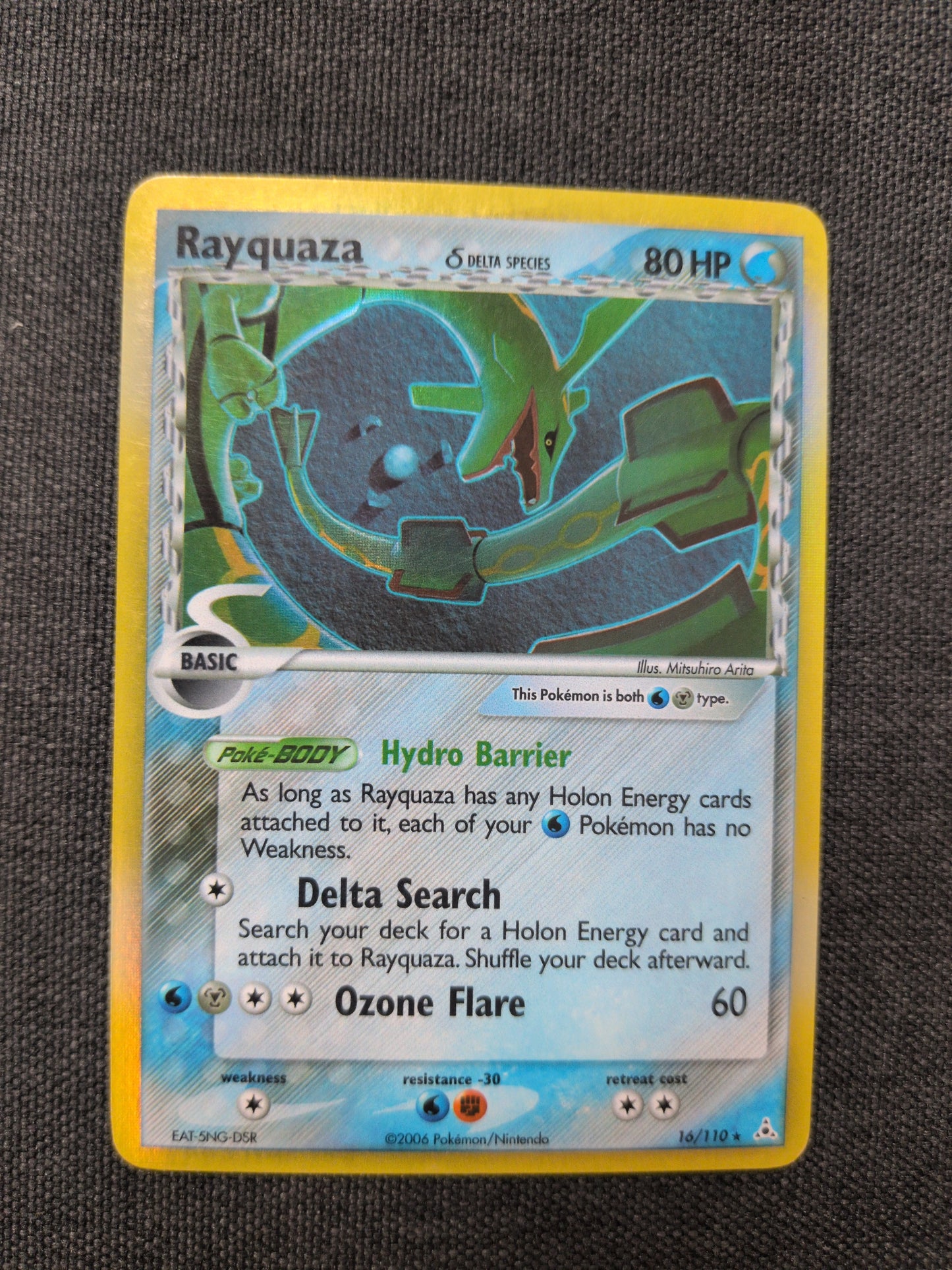 (HP) Rayquaza Delta Species Holo #16 LP