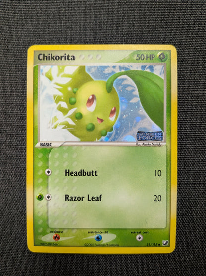 (Unseen Forces) Chikorita Reverse Holofoil 51/115 - LP