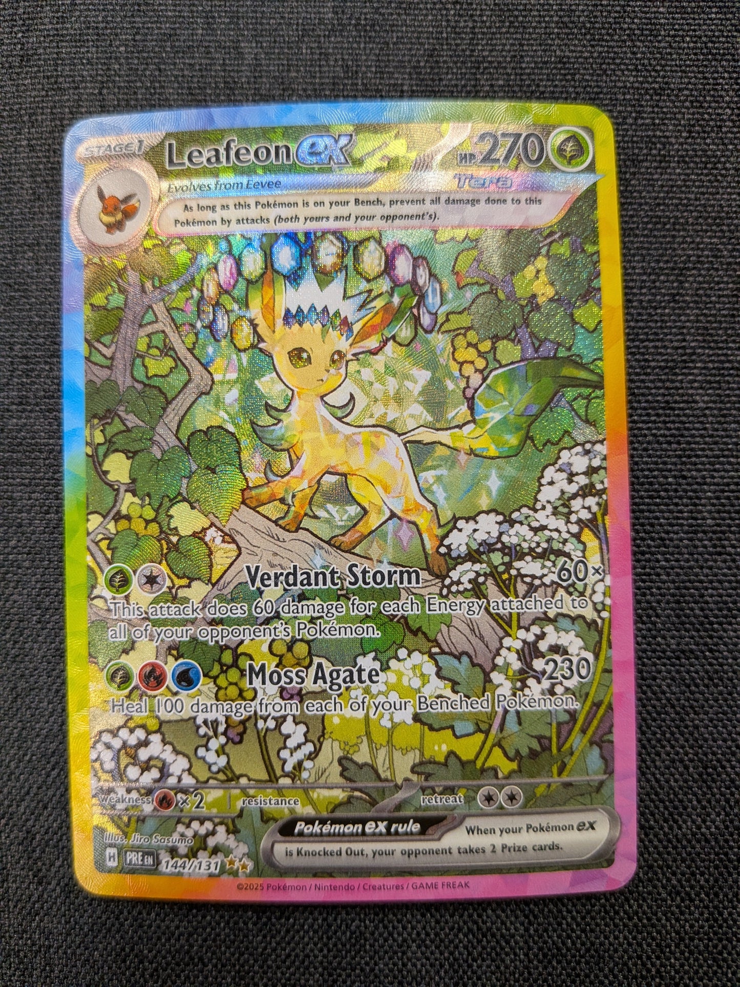 (Prismatic Evolutions) Leafeon EX SIR 144/131 - LP