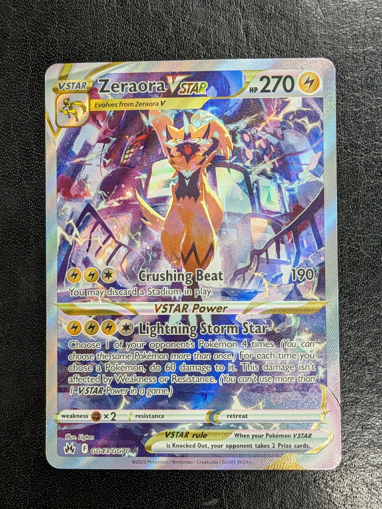 (Crown Zenith) Zeraora VSTAR GG43 - NM