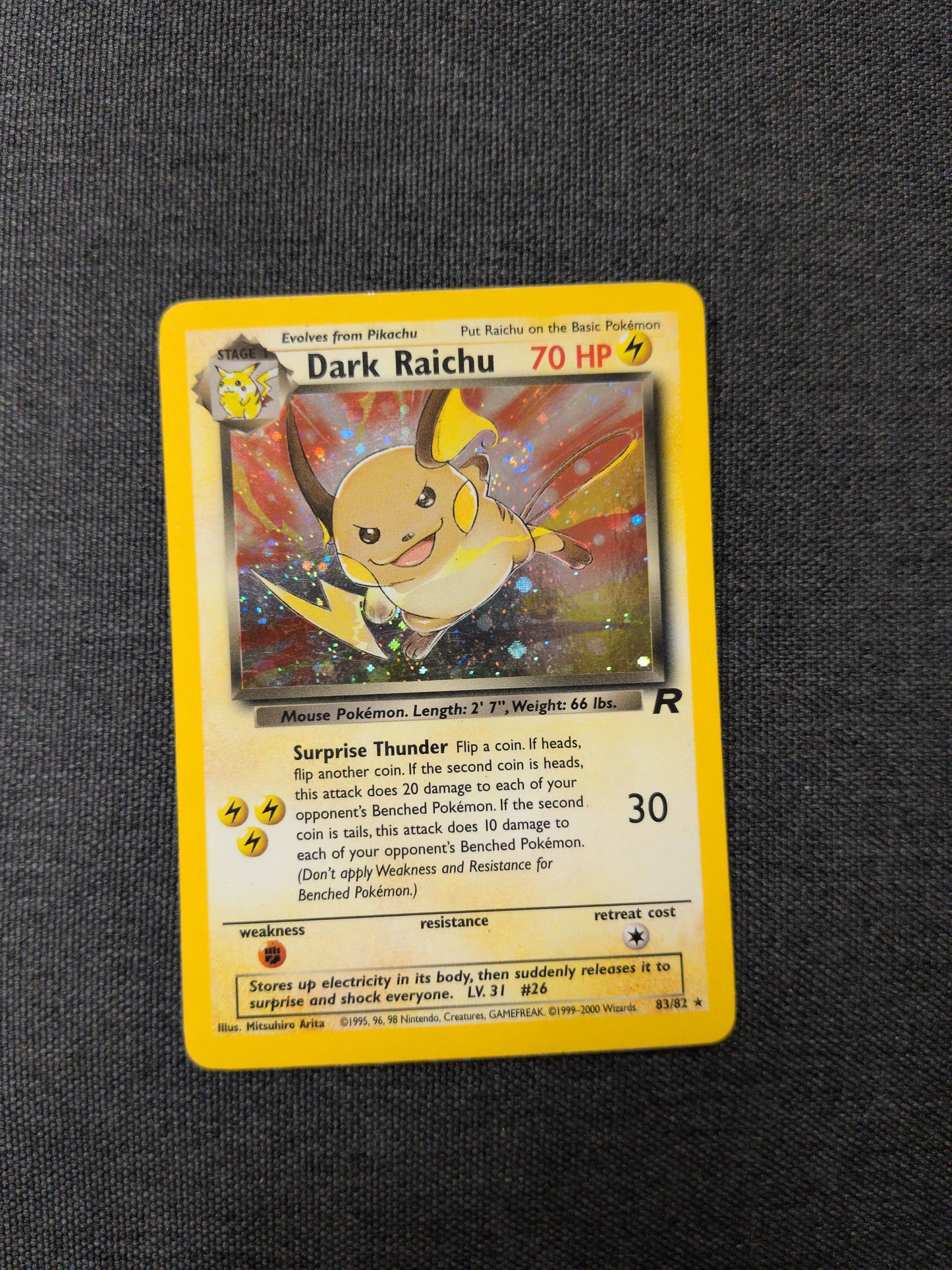 (TR) Dark Raichu Holo #83 HP