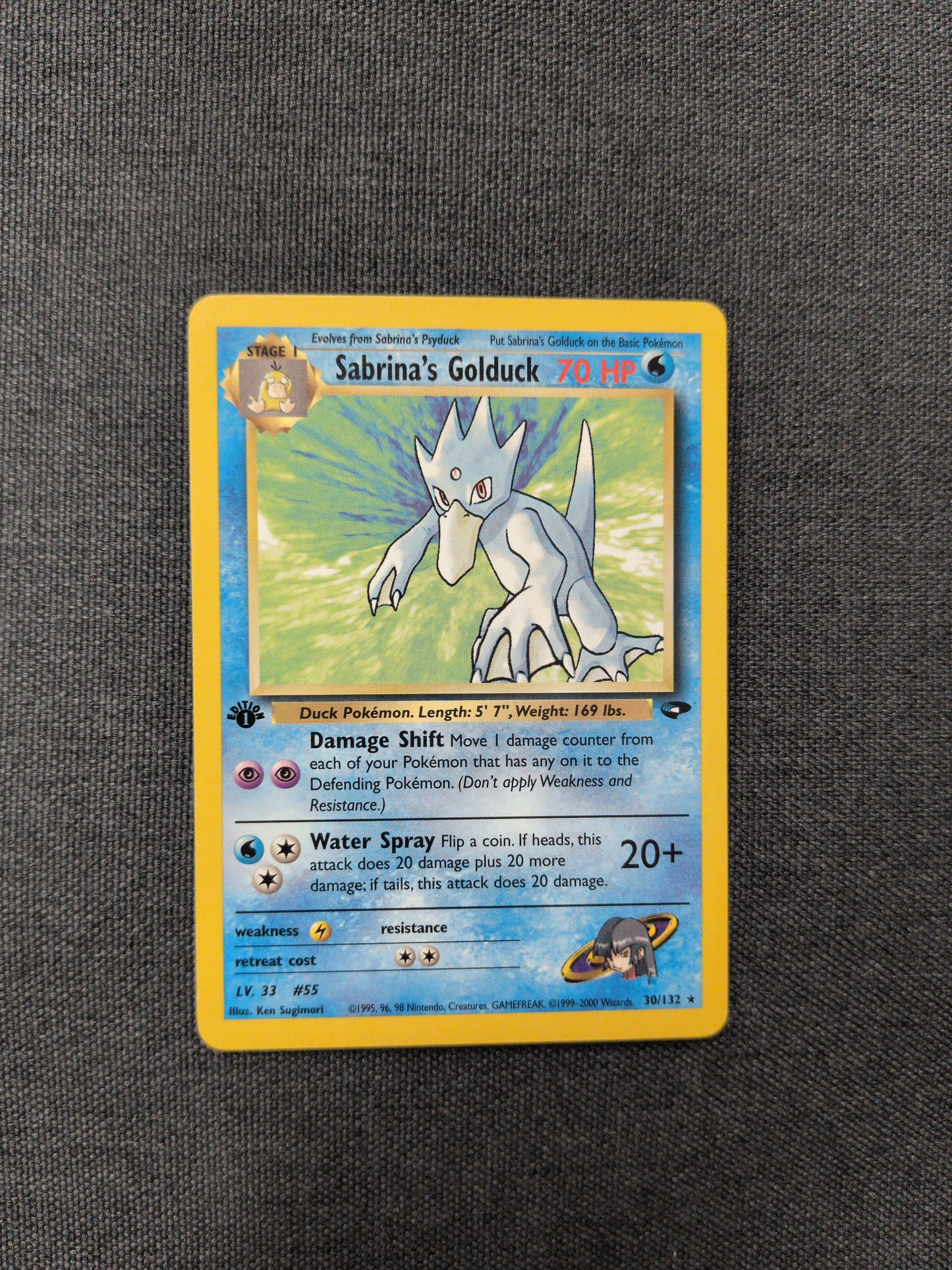 (G2) Misty's Golduck 1st Edition #30 NM