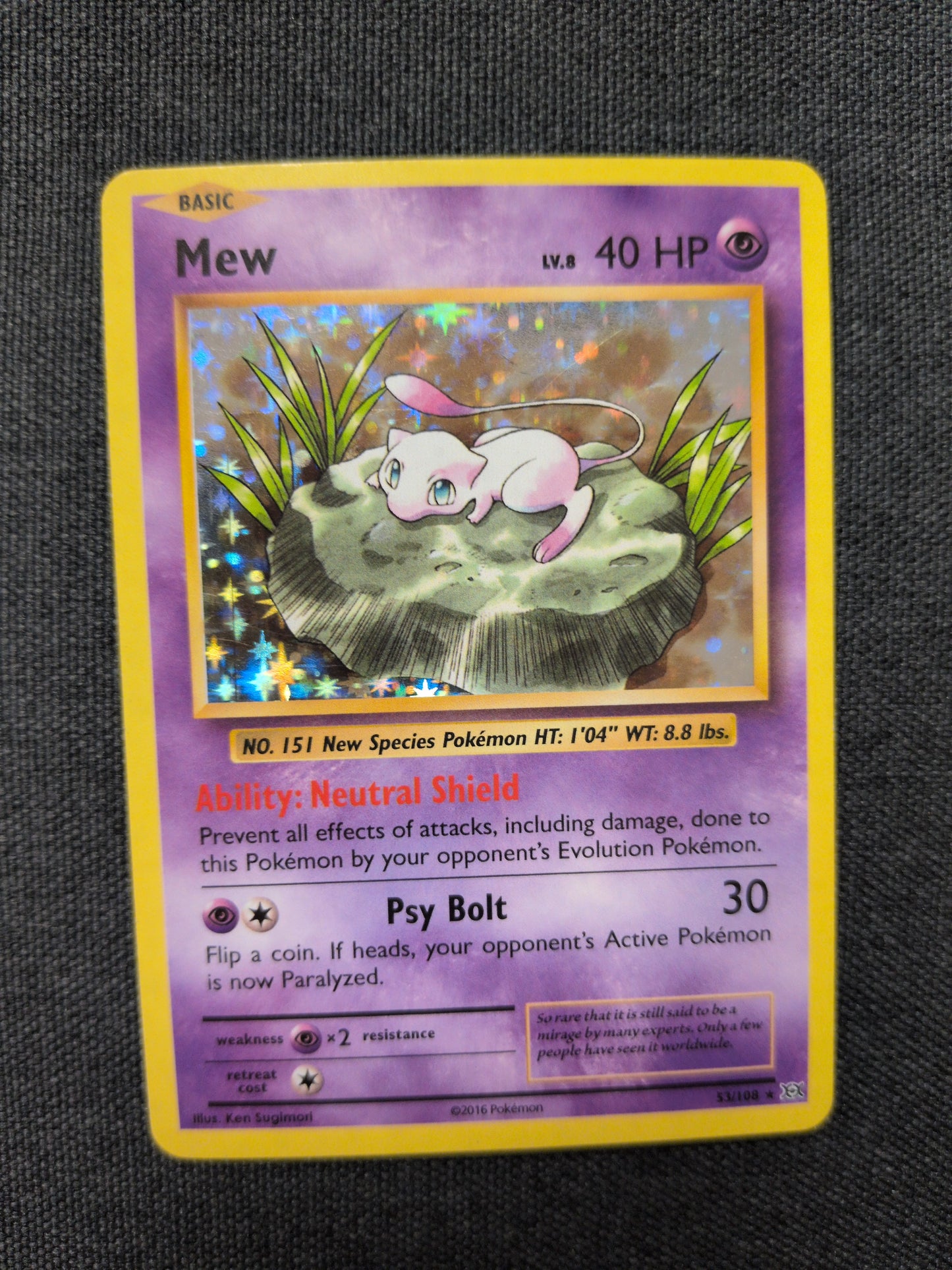 (EVO) Mew Holo #53 MP