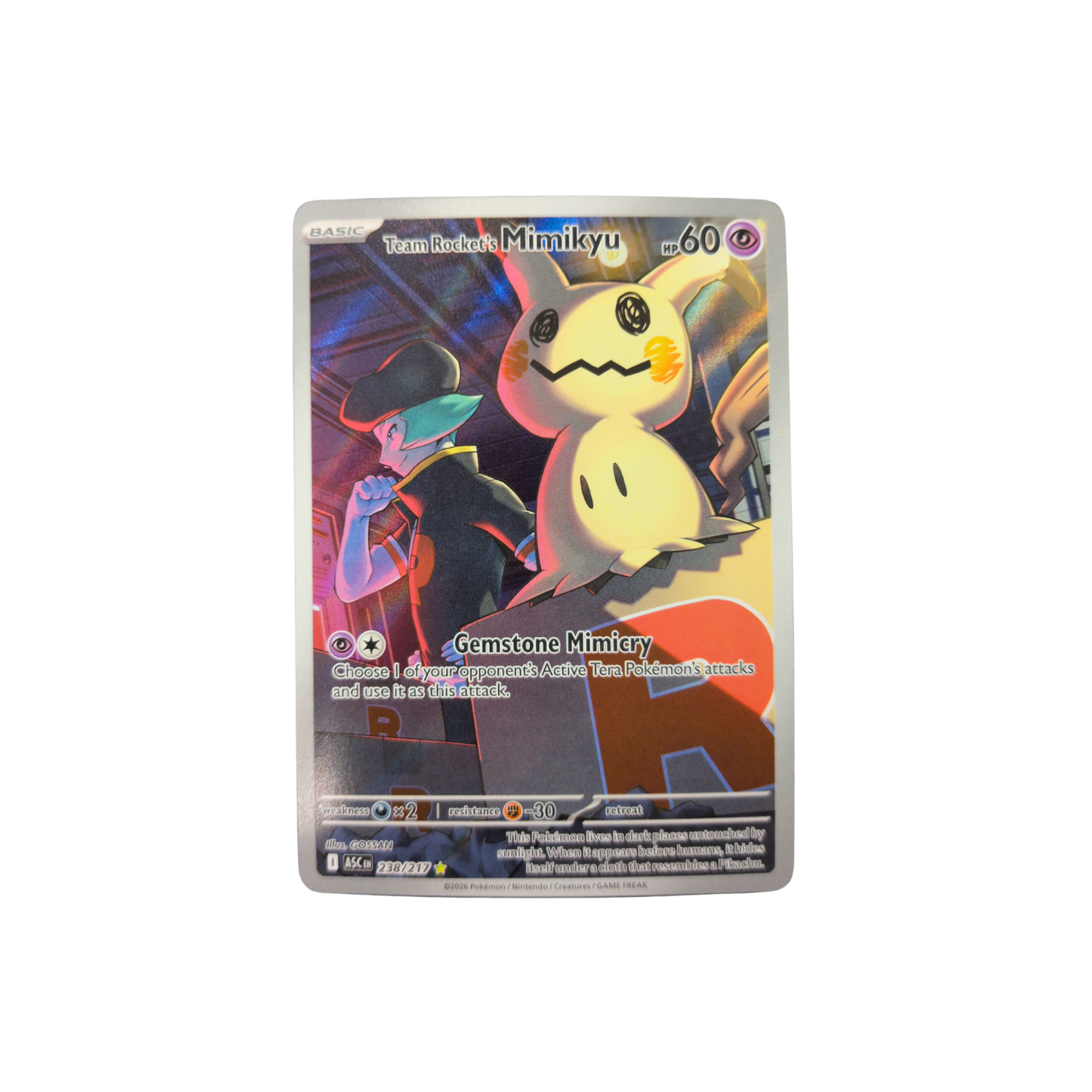 (ASC) Team Rocket's Mimikyu IR #238 NM