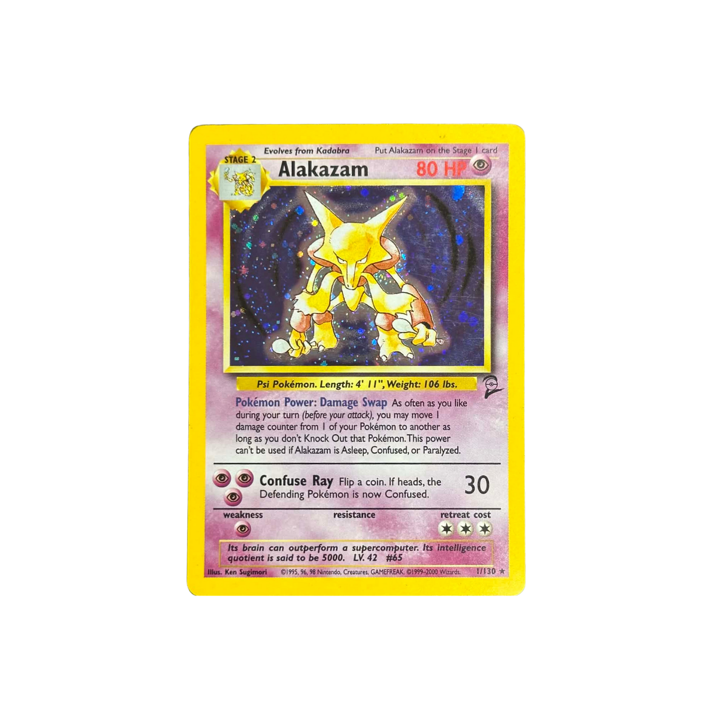 Alakazam Holo Base Set 2 #1 - MP