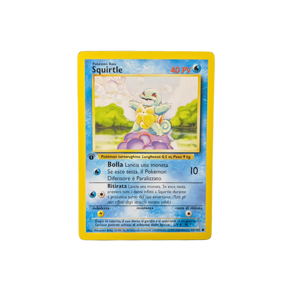 (BS) Squirtle Italian 1st Edition #63 NM
