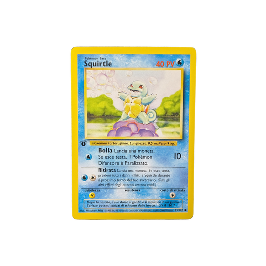 (BS) Squirtle Italian 1st Edition #63 NM