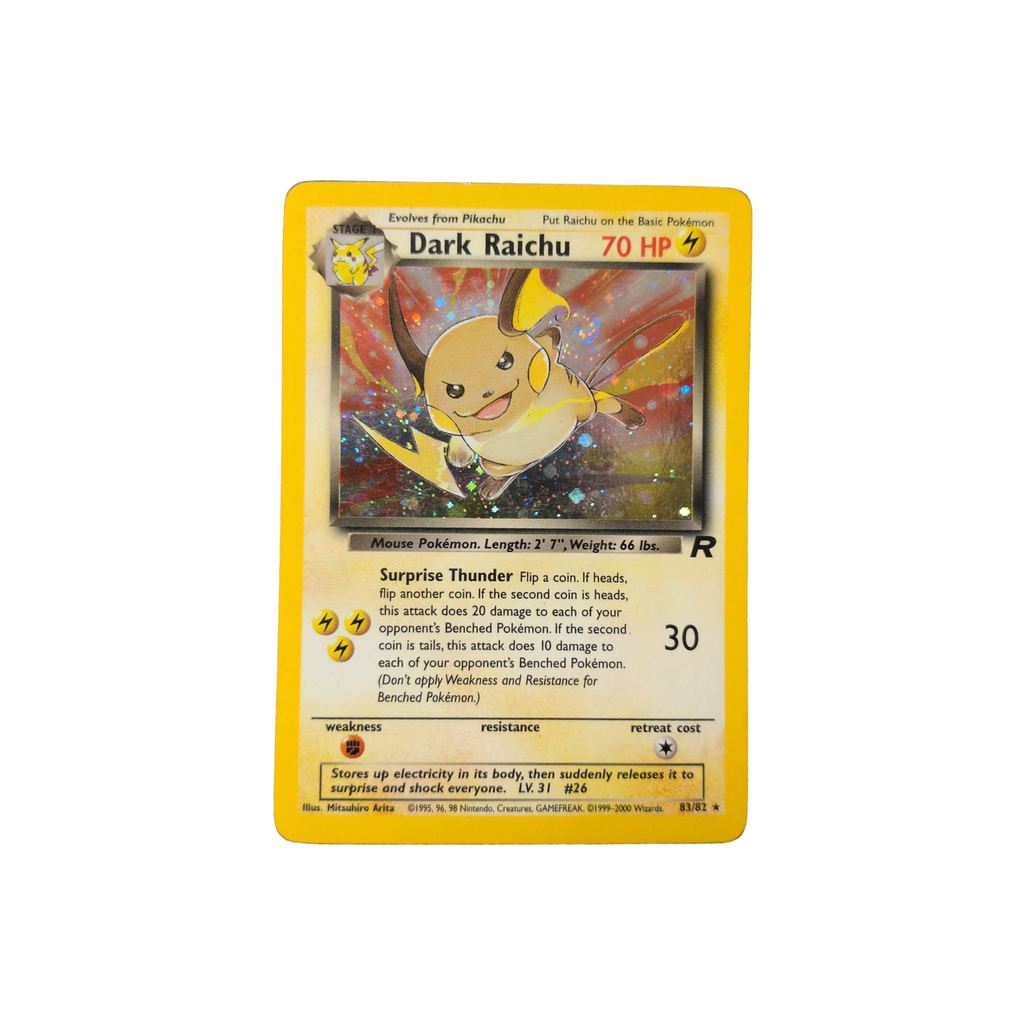 (TR) Dark Raichu Holo #83 HP