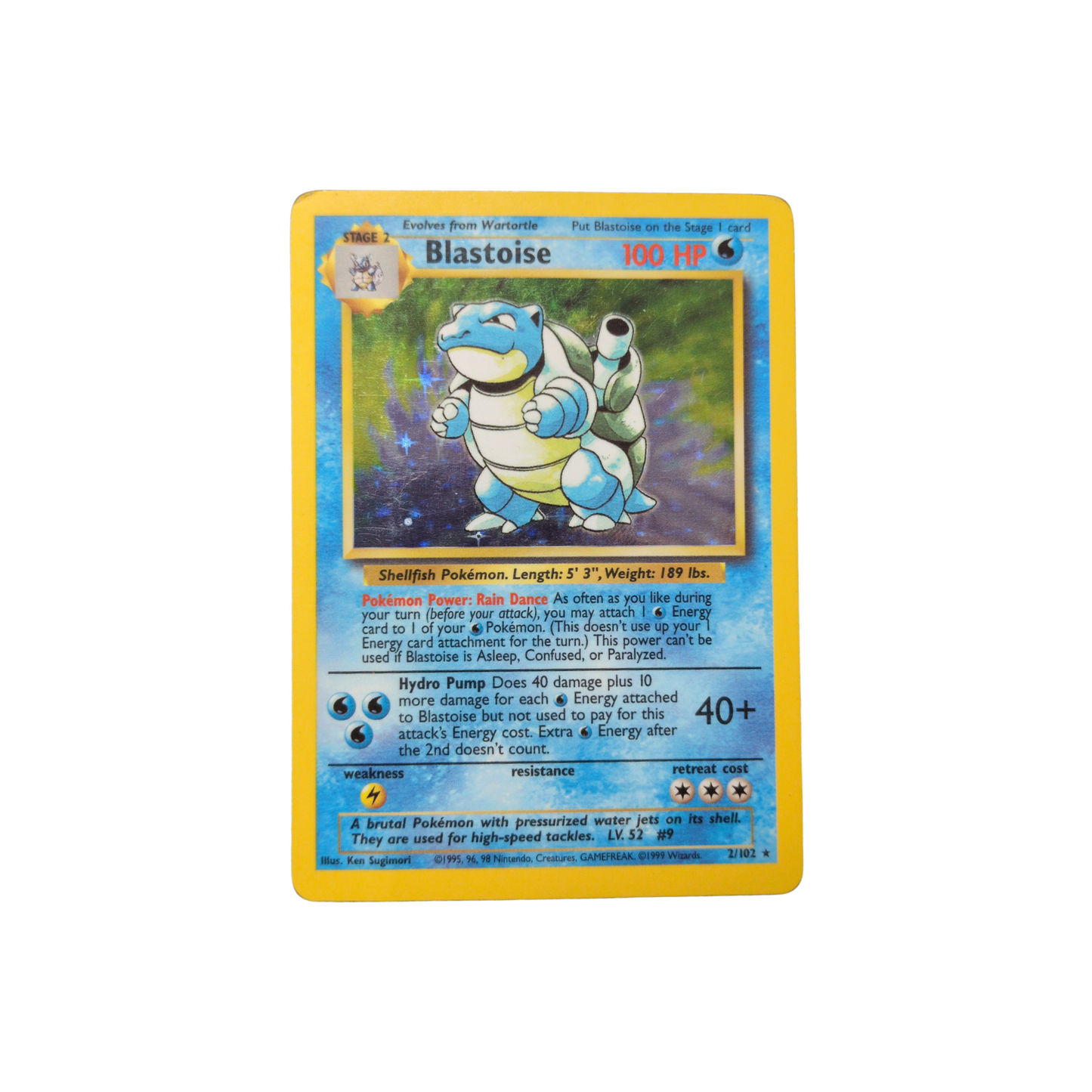 (BS) Blastoise Holo #002 DMG