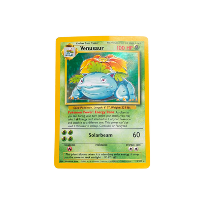 (Base Set) Venusaur Holo Unlimited #15 - MP