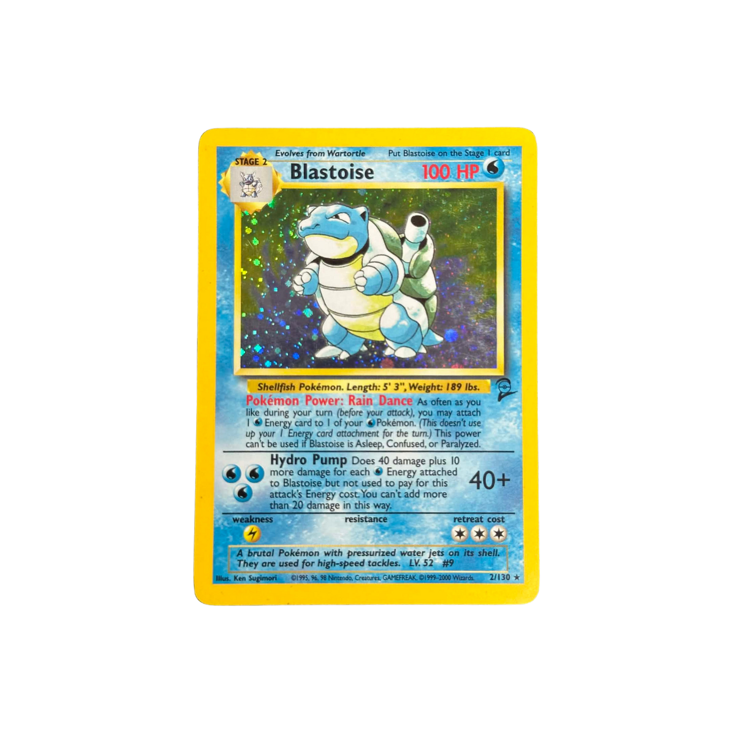 Blastoise Holo Base Set 2 #2 - MP