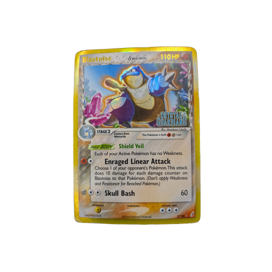 (Crystal Guardians) Blastoise Delta Species Reverse Holofoil 2/100 - DMG