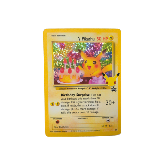 (CCC) Birthday Pikachu #24 HP