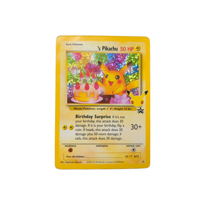 (CCC) Birthday Pikachu #24 NM