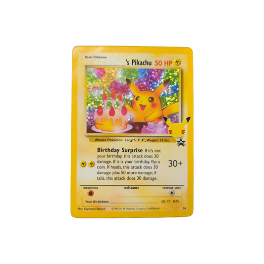 (CCC) Birthday Pikachu #24 NM