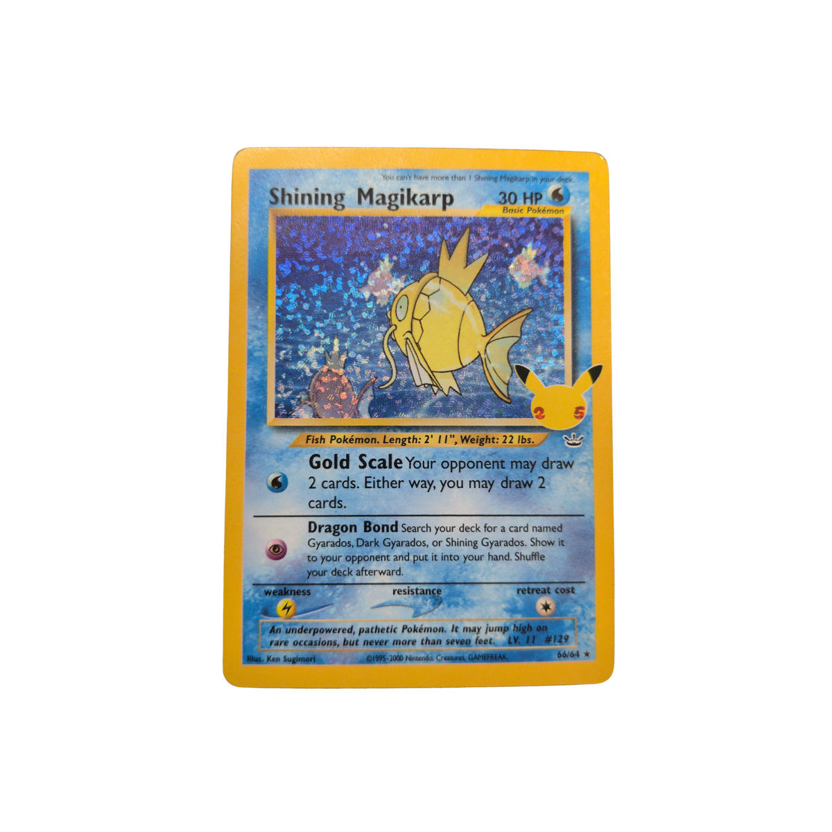 (CCC) Shining Magikarp 25th Celebration #66 NM