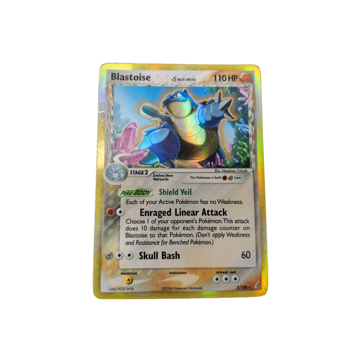 (CG) Blastoise Delta Species Holofoil #2 HP
