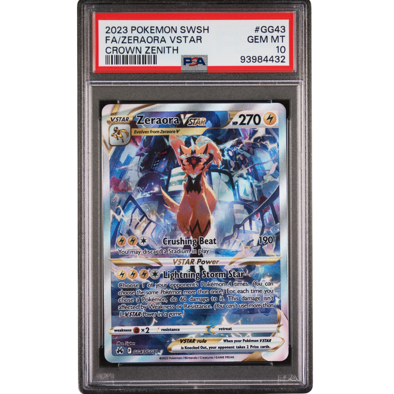 (CRZ GG) Zeraora VSTAR #GG43 PSA 10 Gem Mint