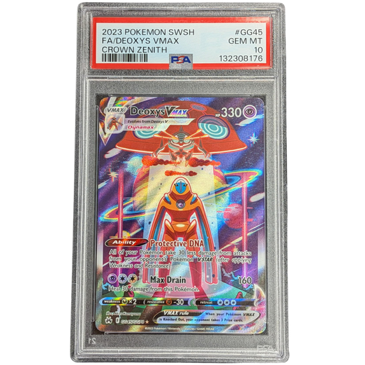 (Crown Zenith) Deoxys Vmax GG45 PSA 10 Gem Mint