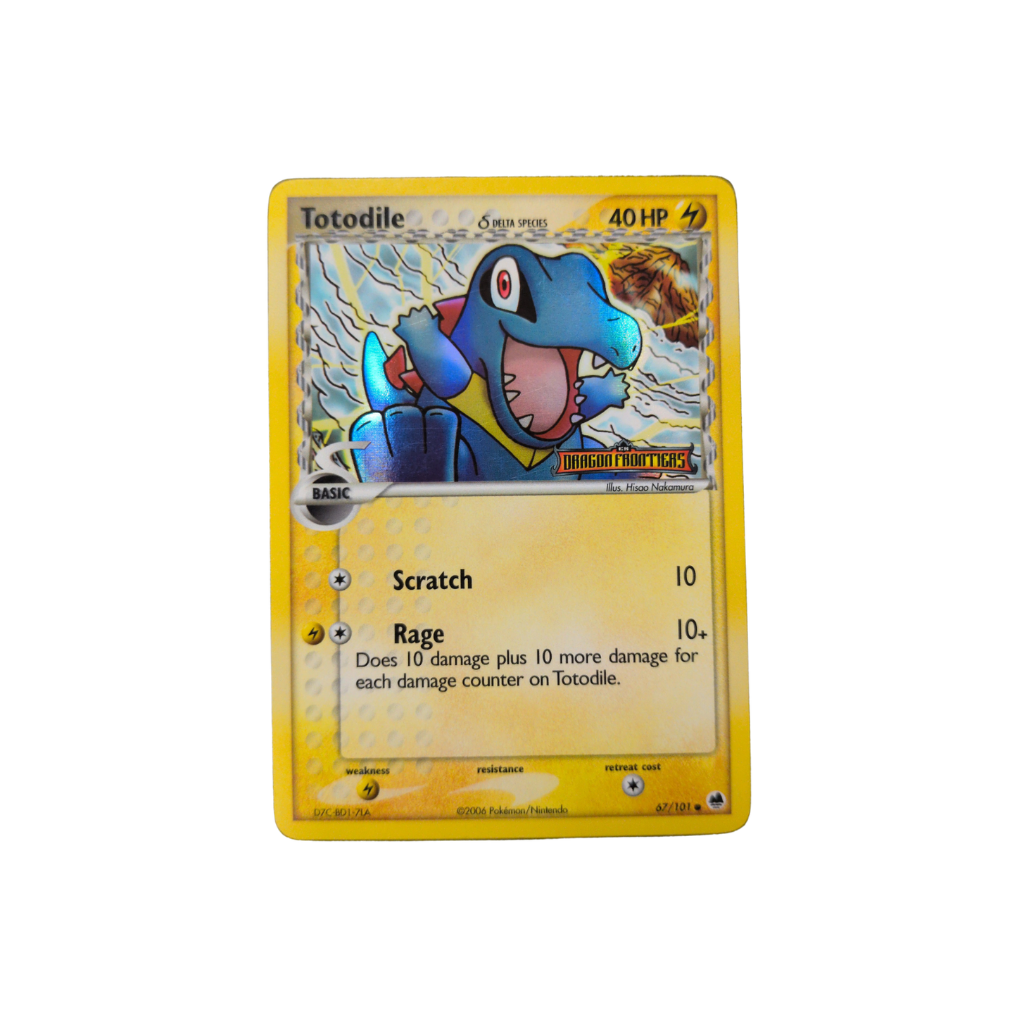 (DF) Totodile Reverse Holo Stamped #67 LP