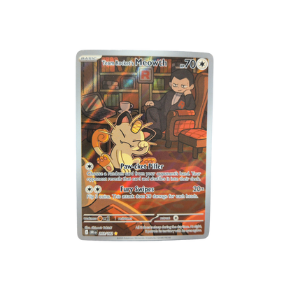 (DRI) Team Rocket's Meowth EX #203 NM