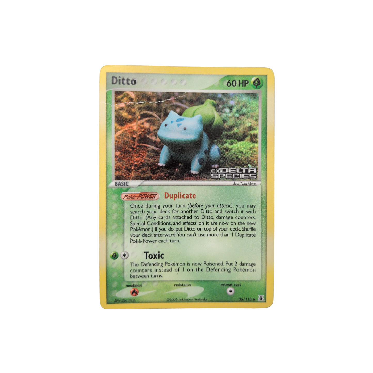 (DS) Ditto (Bulbasaur) Reverse Holo #36 DMG