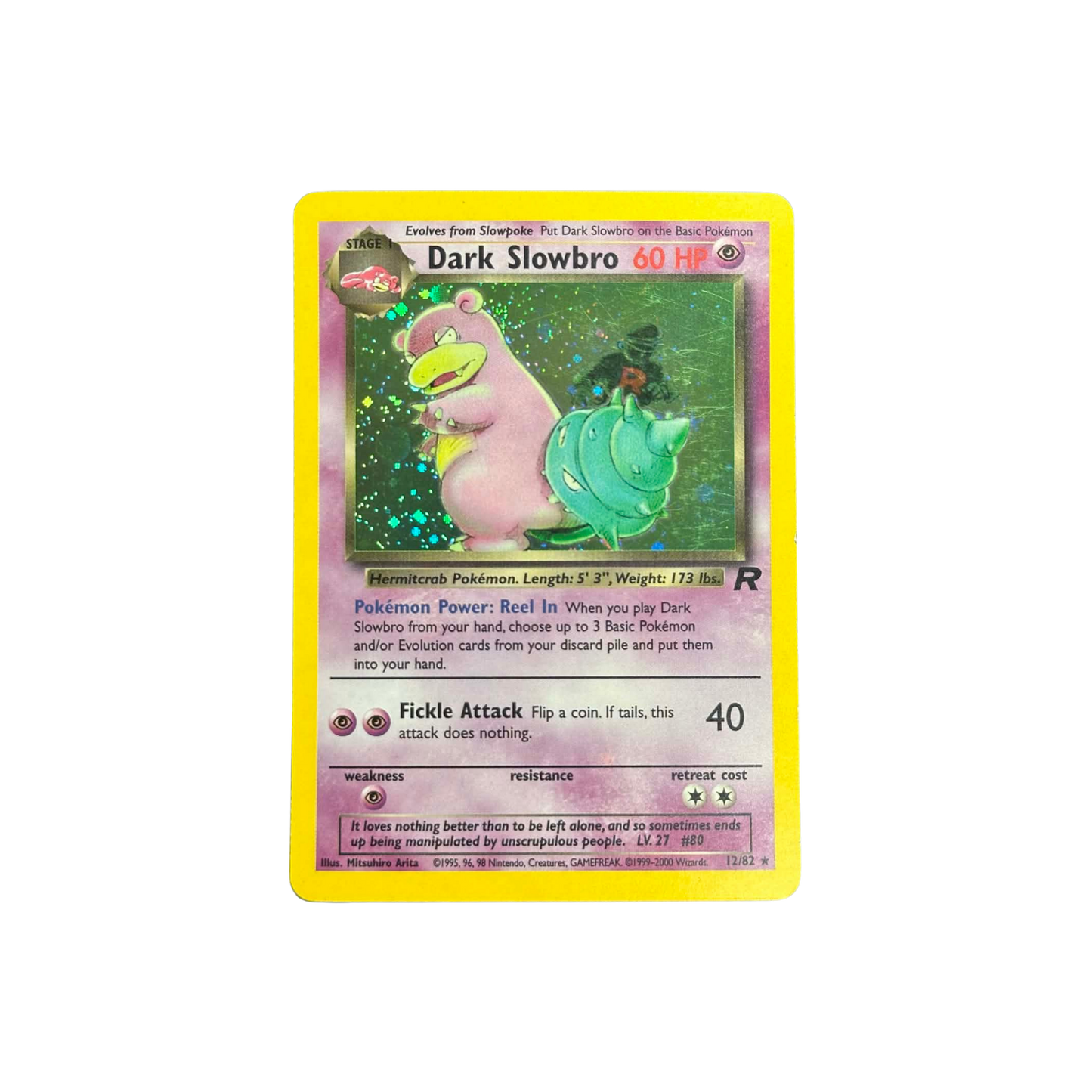 Dark Slowbro Holo Team Rocket #12 - LP
