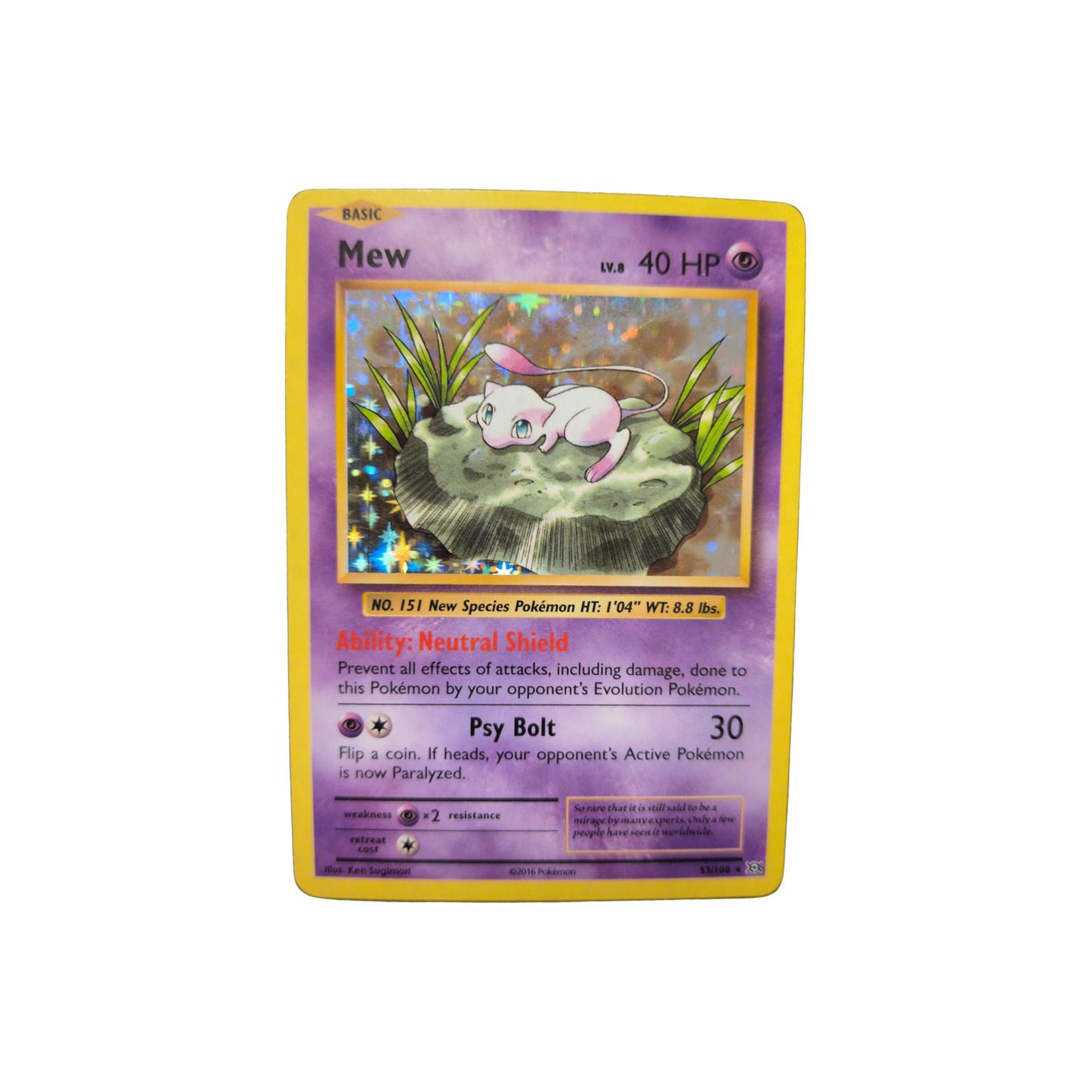 (EVO) Mew Holo #53 MP