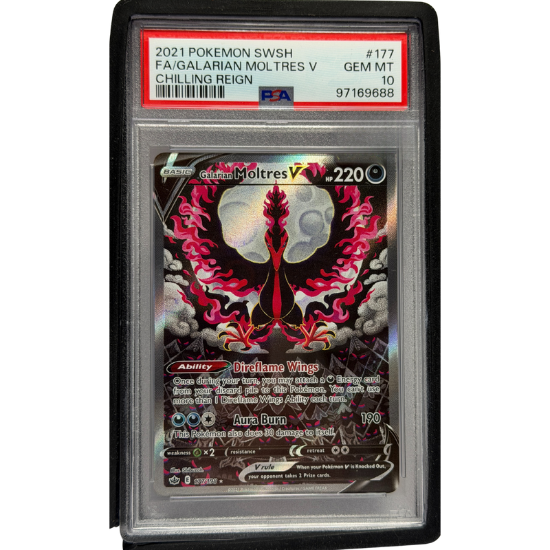 Galarian Moltres V Alt Art PSA 10 #177
