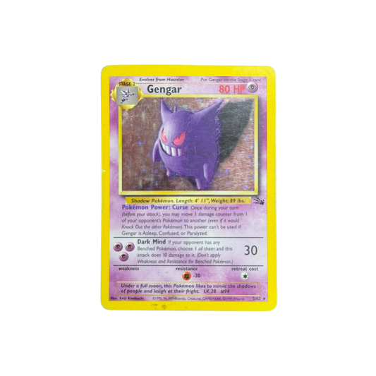 (Fossil) Gengar Holo Unlimited #5 - HP