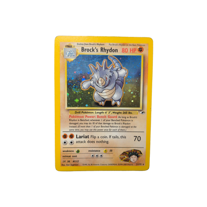 (G1) Brock's Rhydon Holo #002 MP