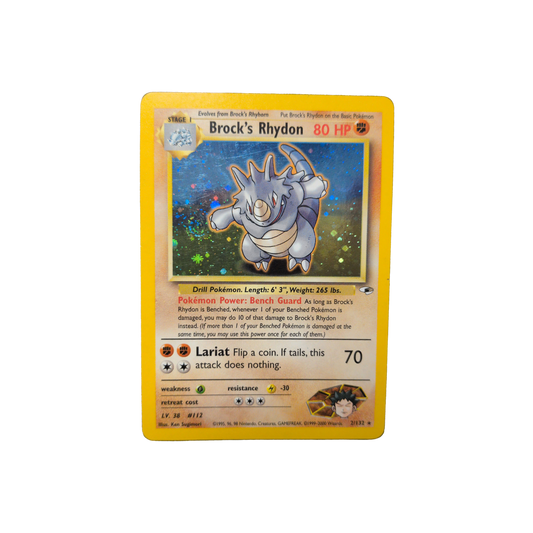 (G1) Brock's Rhydon Holo #002 MP