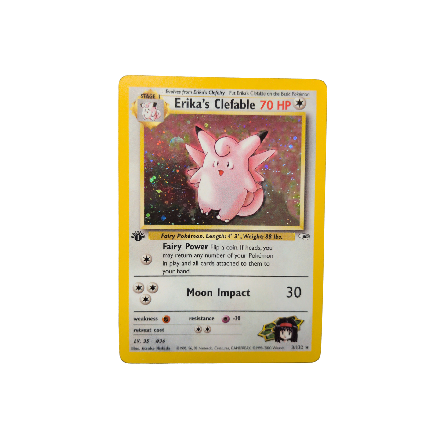 (G1) Erika's Clefable Holo #003 MP