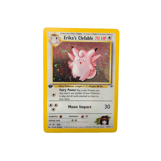 (G1) Erika's Clefable Holo #003 MP